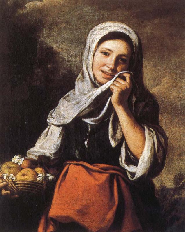 Bartolome Esteban Murillo Rural girls and flower basket oil painting picture